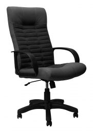 Кресло КР11 ткань+экокожа черная