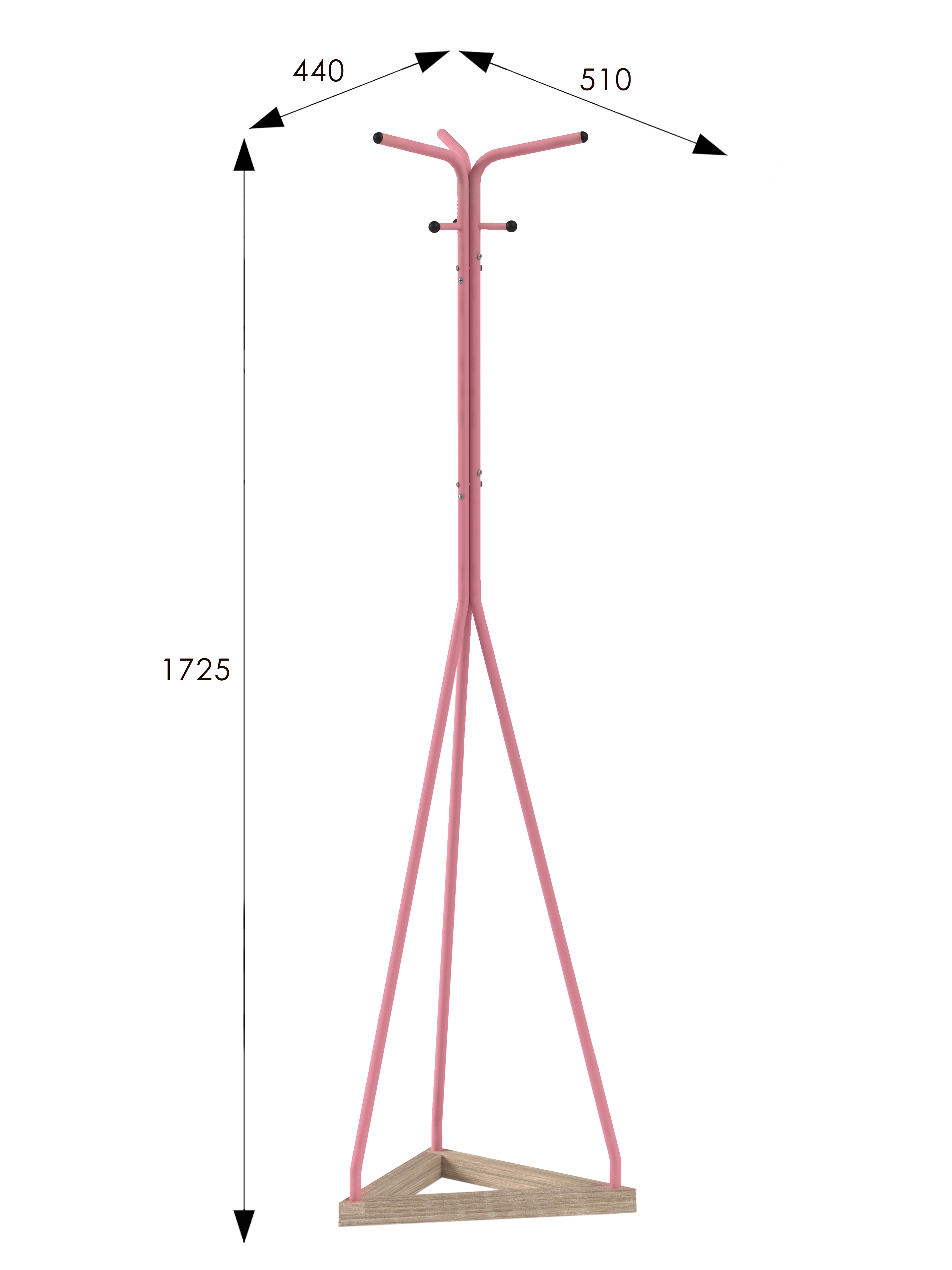Вешалка напольная Галилео 213 розовый/шимо