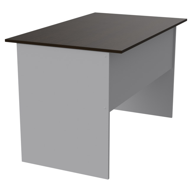 Офисный стол СТ-4 цвет Серый+Венге 120/73/75,4 см