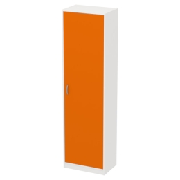 Шкаф для одежды ШО-5 цвет Белый+Оранж 56/37/200 см