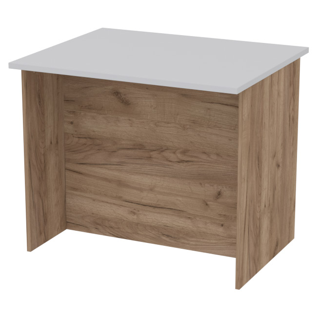 Переговорный стол  СТСЦ-8 цвет Дуб Крафт +Серый 90/73/76 см