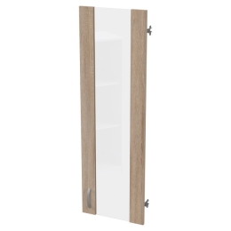 Дверь в рамке ДВ-62 Дуб Сонома стекло прозрачное 36,5/1,6/113,1