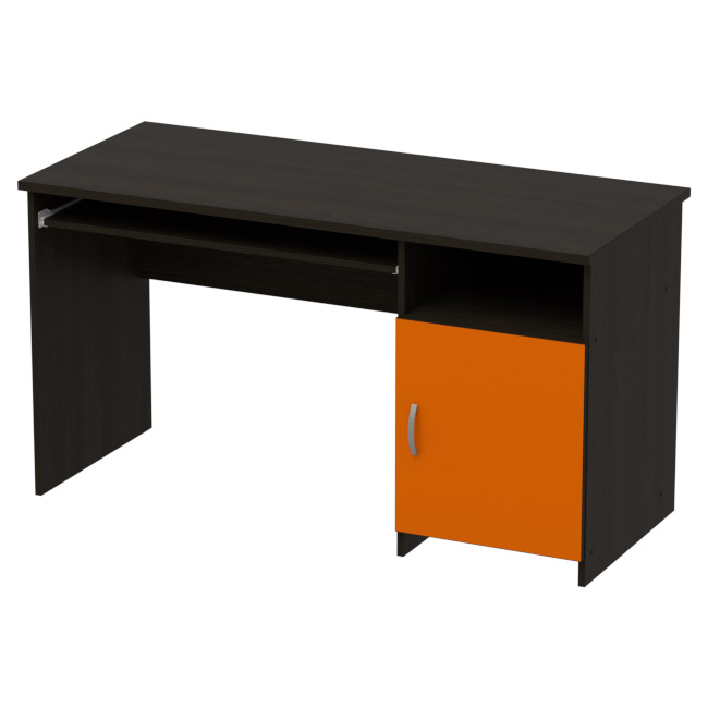 Компьютерный стол СК-22 цвет Венге+Оранж 140/60/76 см