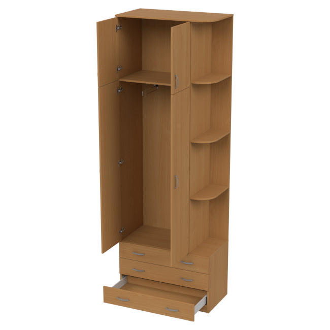Шкаф для одежды ШО-45 цвет Бук Бавария 89/45/260 см купить в Москве Шкаф для одежды ШО-45 цвет Бук Бавария 89/45/260 см