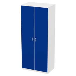 Шкаф для одежды ШО-63 цвет Белый+Синий 102/63/235 см