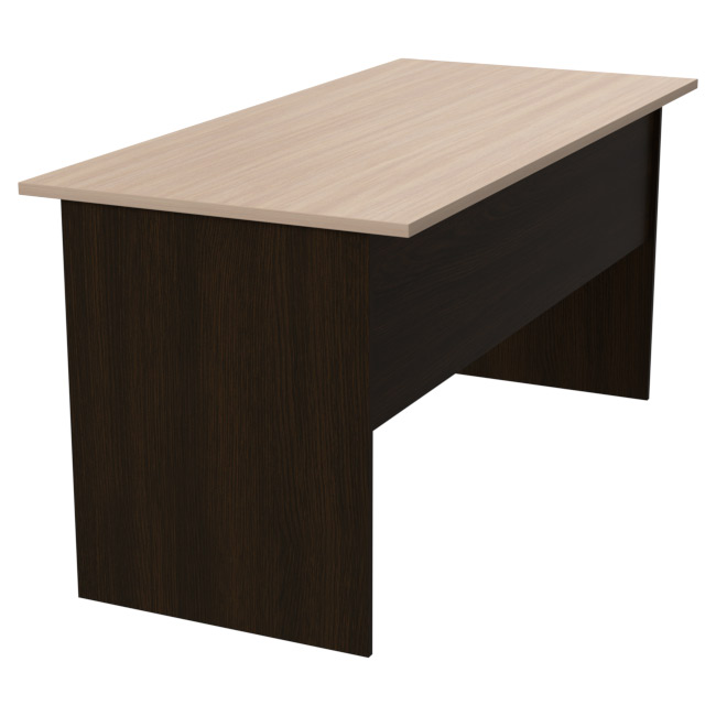 Офисный стол СТ-10 цвет Венге+Дуб Молочный 160/73/76 см купить в Москве Офисный стол СТ-10 цвет Венге+Дуб Молочный 160/73/76 см