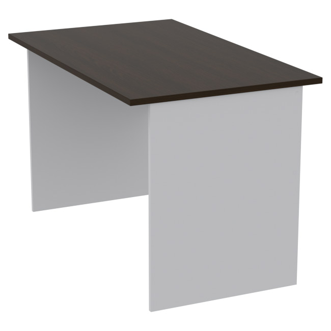 Офисный стол СТ-9 цвет Серый+Венге 120/73/76 см