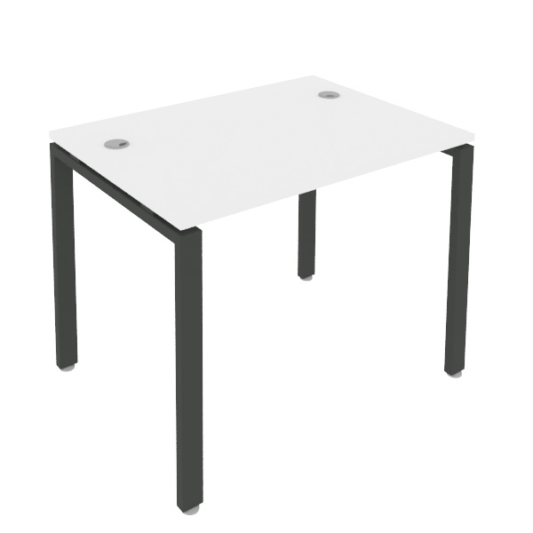Стол руководителя 100 METAL SYSTEM БП.СП-1 Белый-Антрацит
