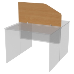 Перегородка для столов Э-49 цвет Бук Бавария 100/25-45 см