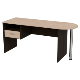 Стол с приставкой КП-1 цвет Венге+Дуб молочный