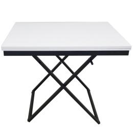 Стол-трансформер Манхэттен белый/черный