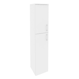 Шкаф высокий узкий левый O.SU-1.8 L Белый бриллиант 40/42/197