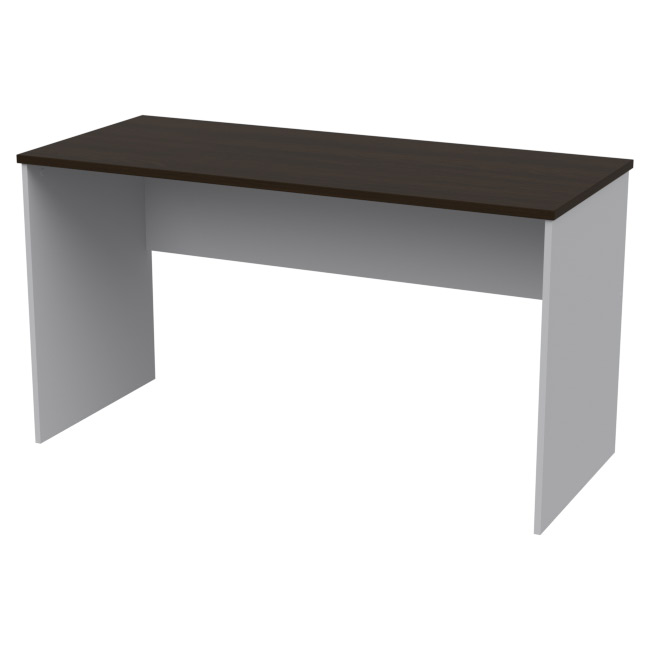 Офисный стол СТ-42 цвет Серый+Венге 140/60/76 см