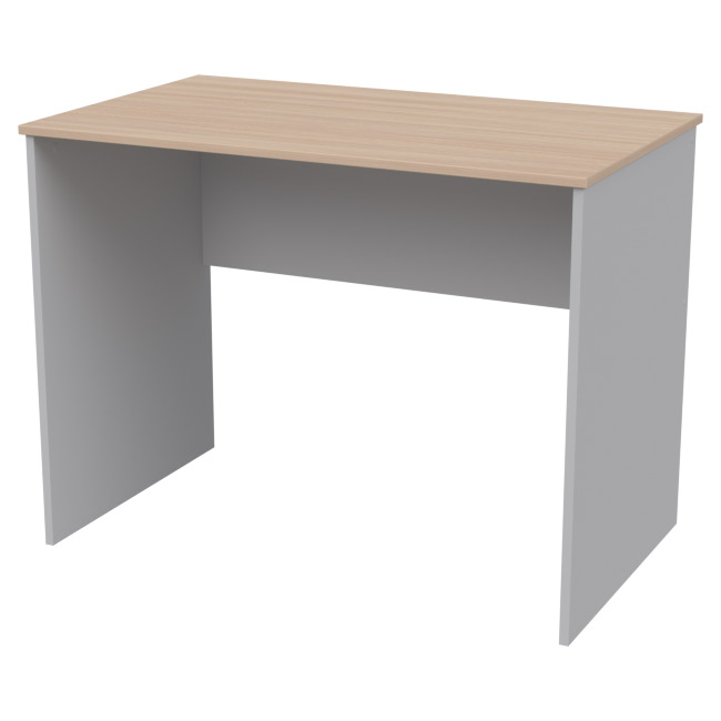 Офисный стол СТ-1 цвет Серый+Дуб 100/60/75,4 см