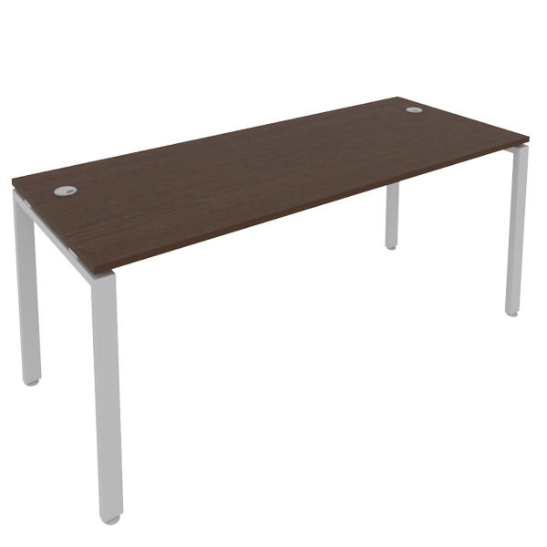 Стол руководителя 180 METAL SYSTEM Б.СП-5 Венге-Серый