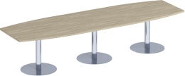 Стол для переговоров на опорах-колоннах ПТ-144 Дуб Скандинавский