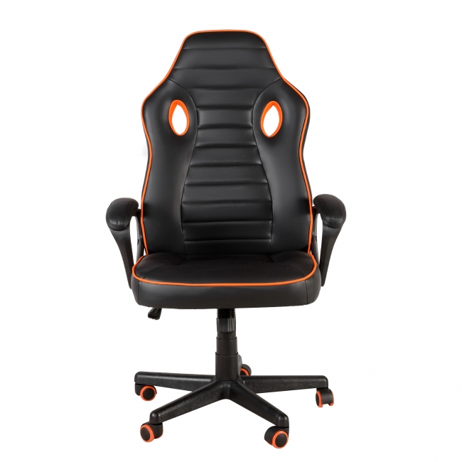 Кресло MF-3041 black+orange