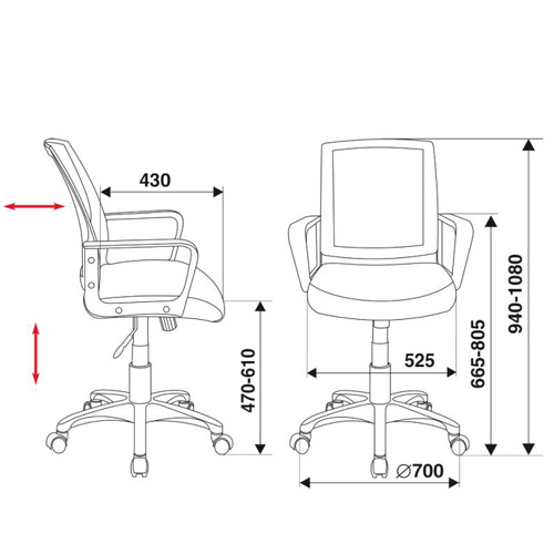 Офисное кресло премиум CH-498/TW-11