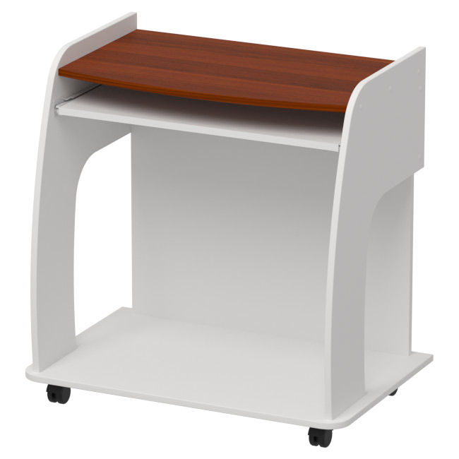 Компьютерный стол СК-20 цвет Белый+Орех 80/52/80 см