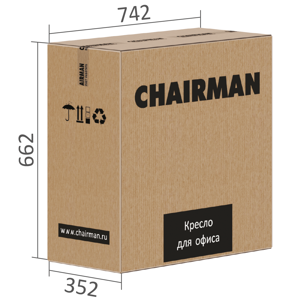 Офисное кресло CHAIRMAN 535 LT черный-серый