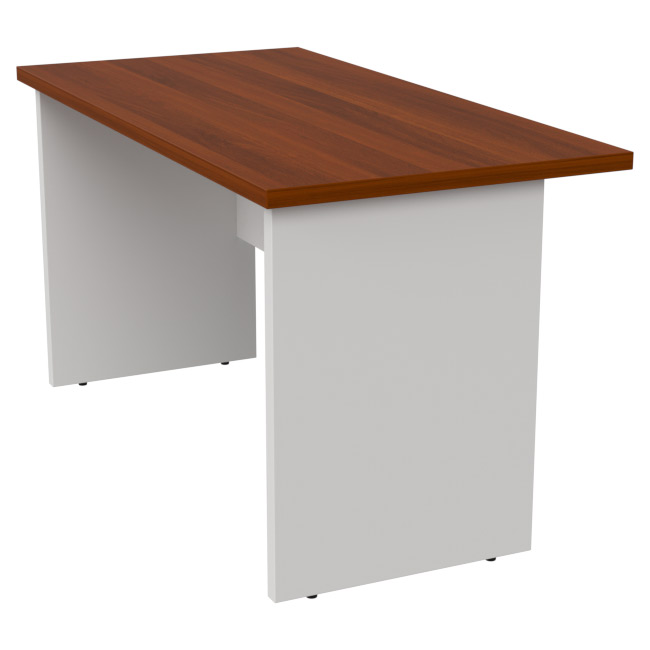 Стол руководителя РП-14 цвет Белый+Орех Итальянский 140/70/76 см