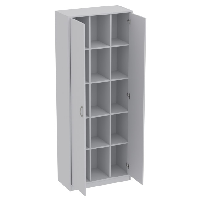 Офисный шкаф ША-2 цвет серый 77/37/200 см
