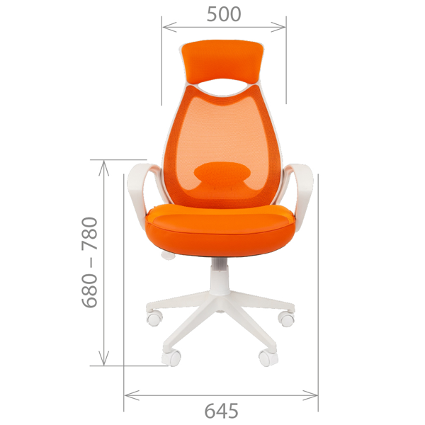 Офисное кресло премиум CHAIRMAN 840 White TW-05