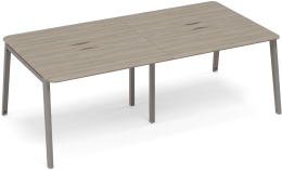 Стол для переговоров с кабель-каналом Вяз либерти METAL ТМ М1 153-2 ВЛ/ВЛ 240/124/75,6