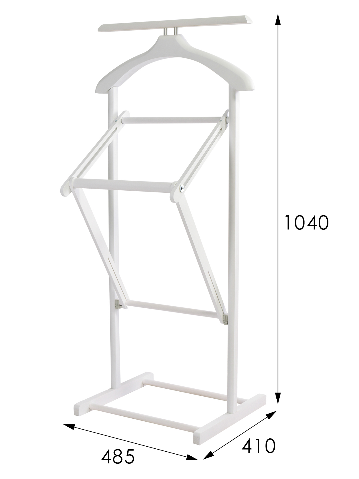 Вешалка костюмная складная В 21Н белый