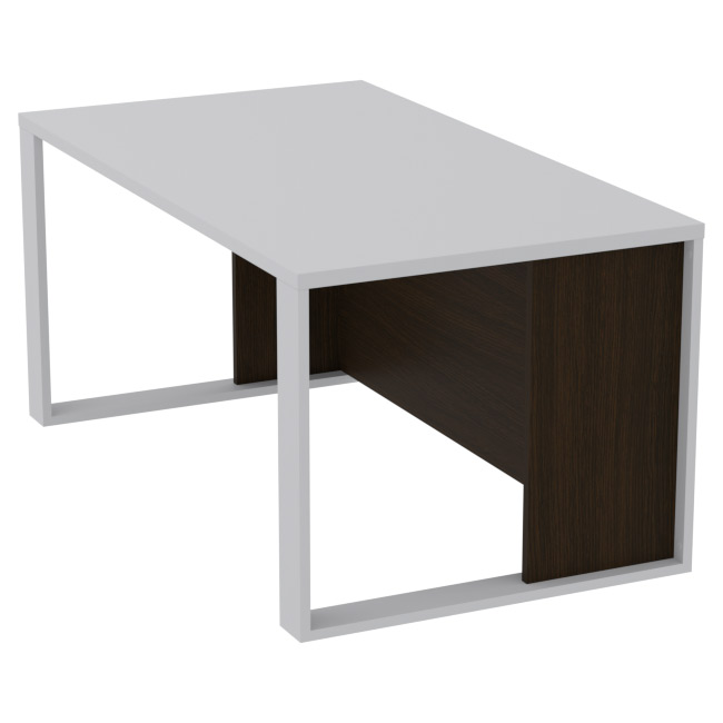 Стол руководителя СТРЦ-19 цвет Серый+Венге 160/90/75 см