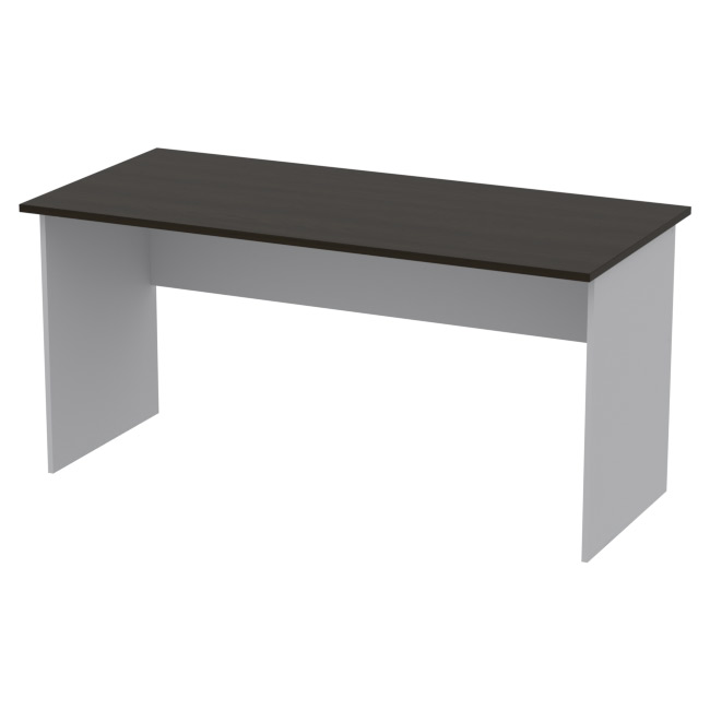 Офисный стол СТ-10 цвет серый+венге 160/73/76 см