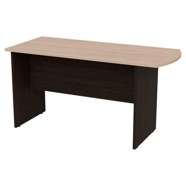 Стол руководителя приставной СПР-14 Венге+Дуб 140/60/73 см