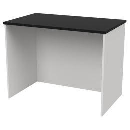 Офисный стол СТЦ-45 цвет Белый+Черный 100/60/76 см