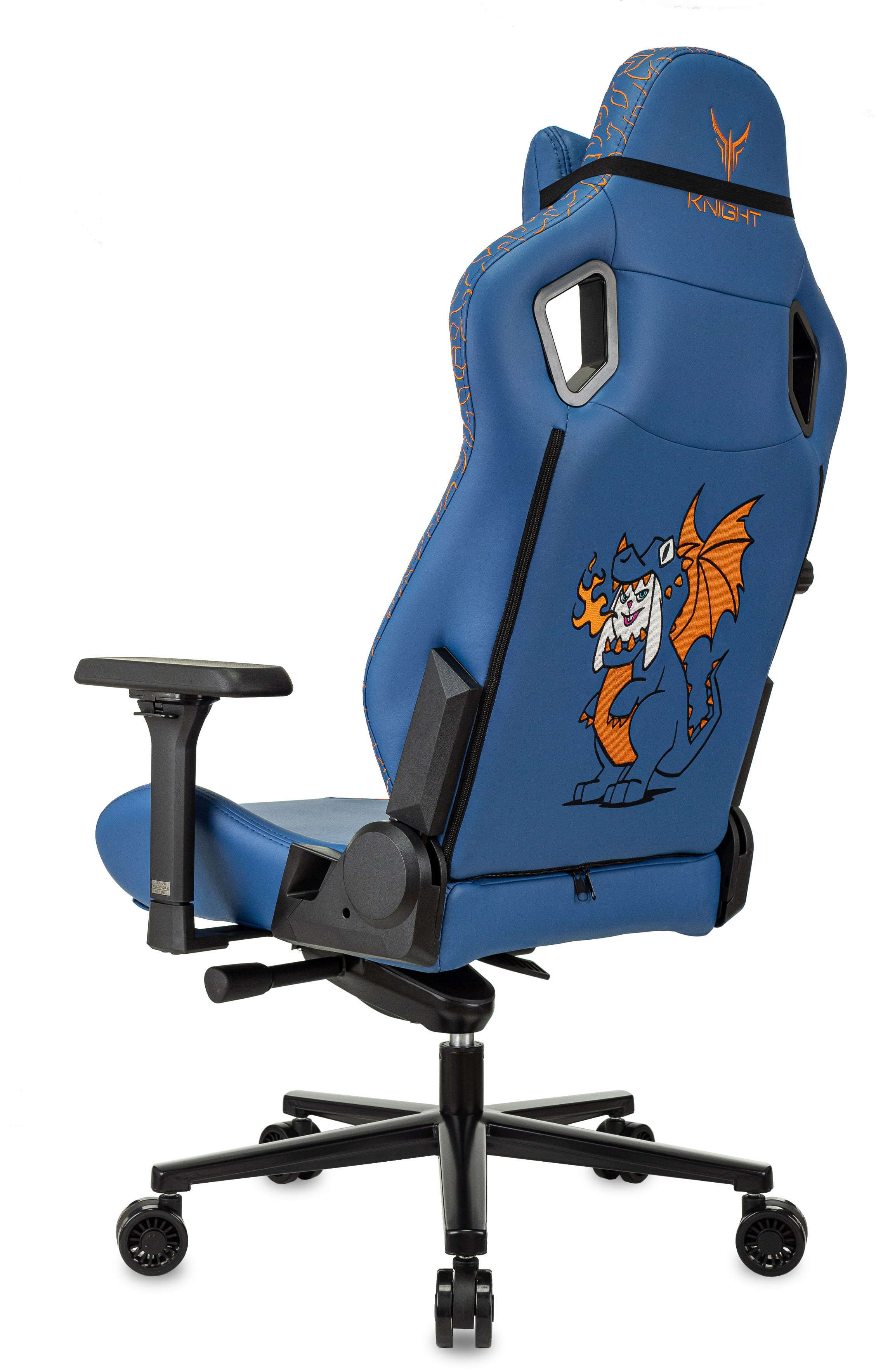 Кресло игровое Knight Craft Dragon синий