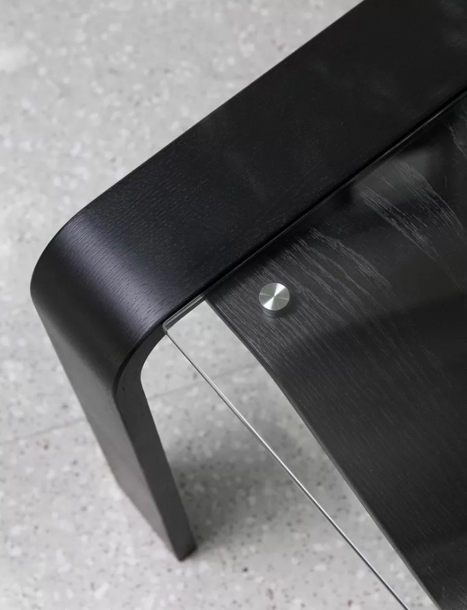 Стол журнальный Гурон 1 Чёрный матовый