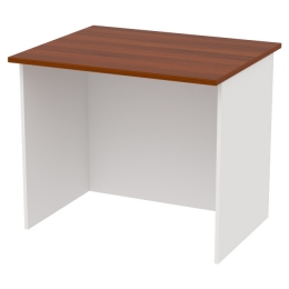 Офисный стол СТЦ-8 цвет Белый+Орех 90/73/76 см