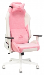 Кресло игровое Zombie EPIC PRO Fabric белый/розовый