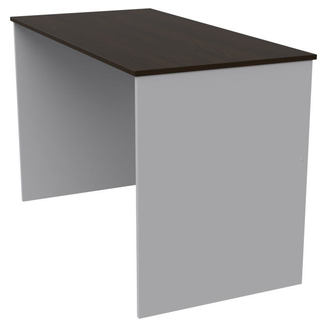 Офисный стол СТ-3 цвет Серый+Венге 120/60/75,4 см