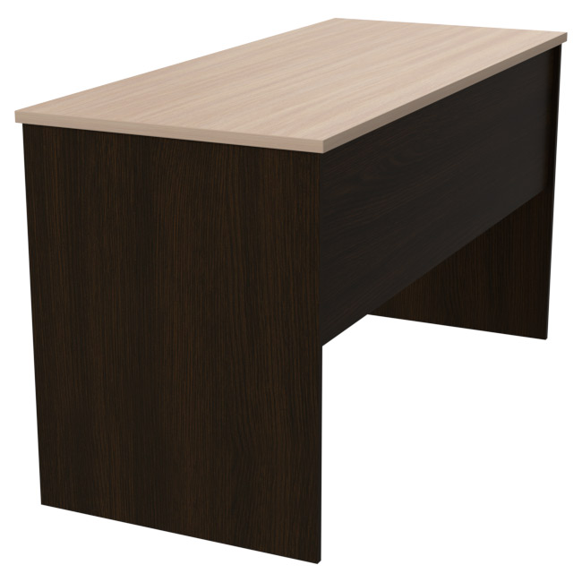 Офисный стол СТ-42 цвет Венге+Дуб Молочный 140/60/76 см