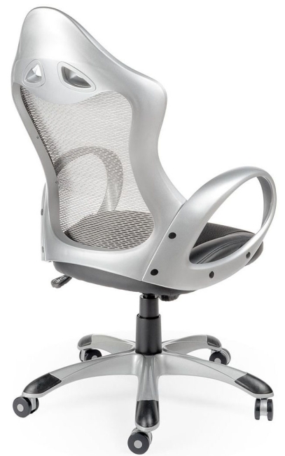 Офисное кресло Тесла grey+silver