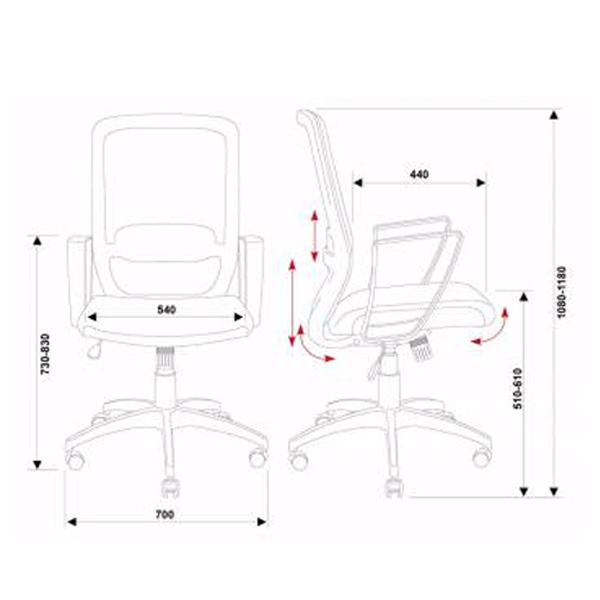 Офисное кресло для руководителя CH-899/B/TW-11