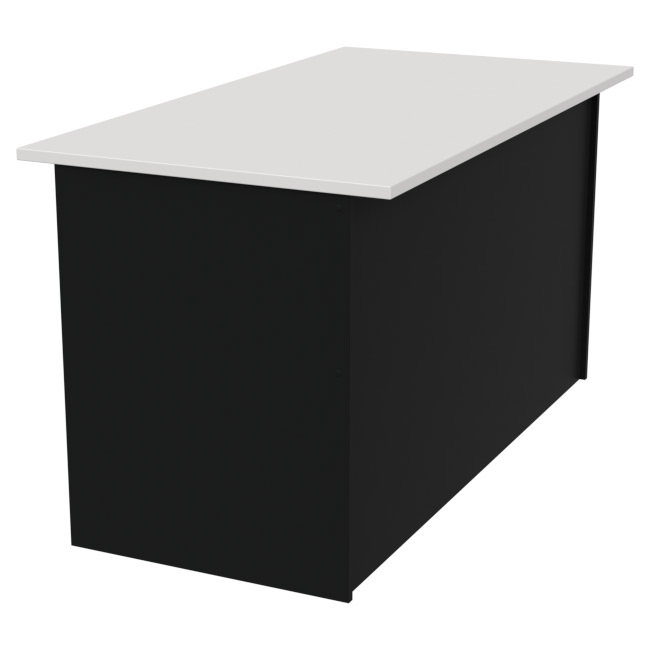 Офисный стол СТЦ-48 цвет Черный+Белый 140/73/76 см