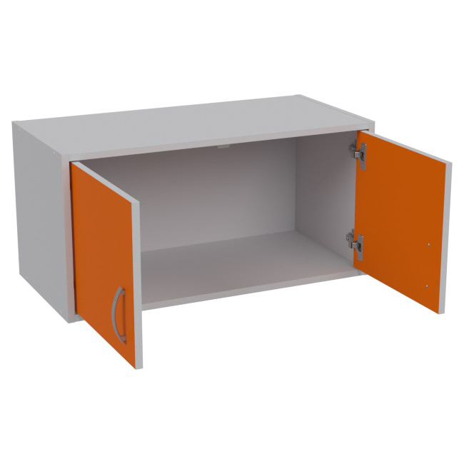 Антресоль АН-01 цвет Серый+Оранж 77/37/38 см