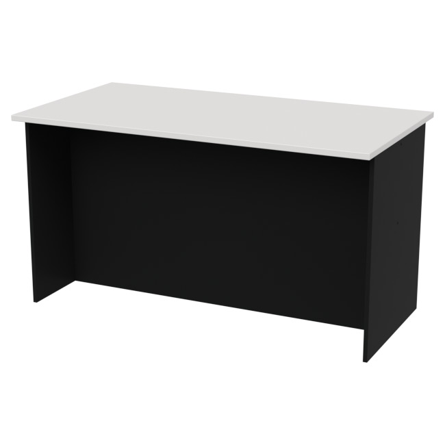 Переговорный стол СТСЦ-48 цвет Черный+Белый 140/73/76 см