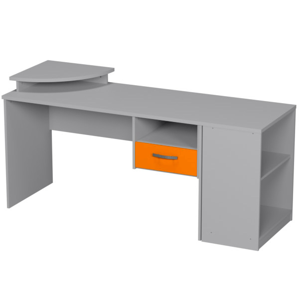 Комплект офисной мебели КП-16 цвет Серый+Оранж