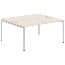 Стол офисный двойной XTEN-S XWST 1614 Алюминий Бук Тиара