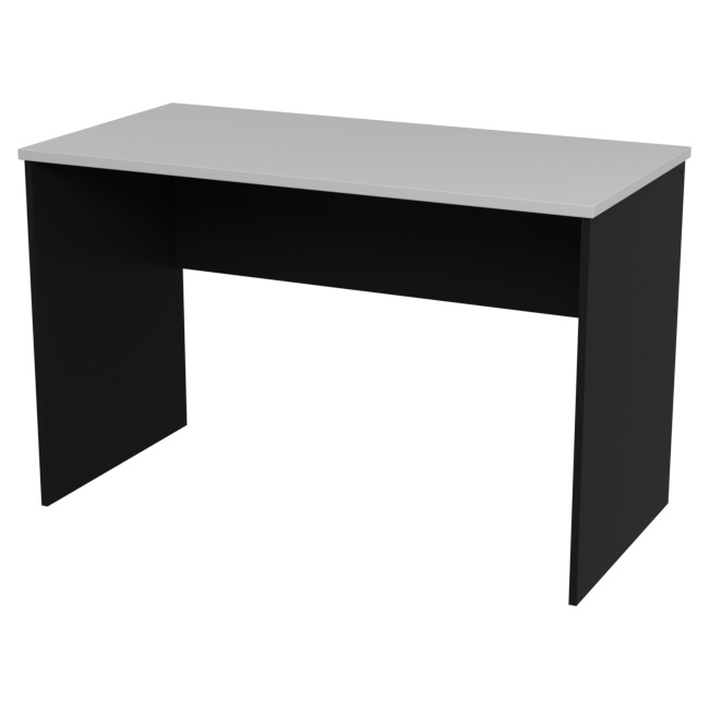 Стол для офиса СТ-47 цвет Черный + Серый 120/60/76 см