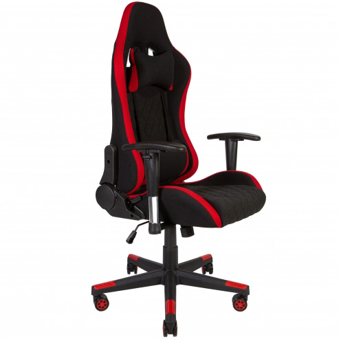 Игровое кресло Norden LOTUS EVO RF-8106A FABRIC черно-красная ткань