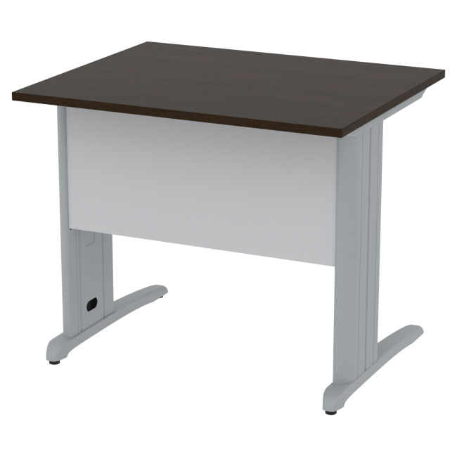 Стол на металлокаркасе СМ-8 цвет Венге+Серый