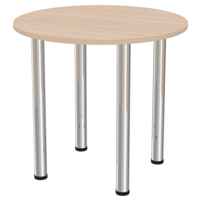 Круглый стол для переговоров СХК-14 цвет Дуб Молочный 80/80/74 см